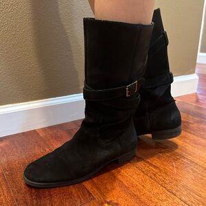 Black Suede Boots